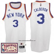 Camiseta New York Knicks Jose Calderon #3 Retro Blanco