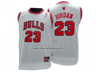 Camiseta Nino Chicago Bulls Michael Jordan #23 Blanco