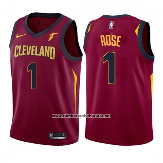 Camiseta Nino Cleveland Cavaliers Derrick Rose #1 Icon 2017-18 Rojo