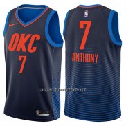 Camiseta Oklahoma City Thunder Carmelo Anthony #7 Statement 2017-18 Azul