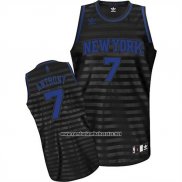 Camiseta Ranura Moda New York Knicks Carmelo Anthony #7 Negro