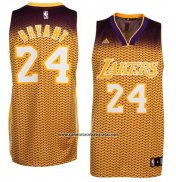 Camiseta Resonate Moda Los Angeles Lakers Kobe Bryant #24 Amarillo