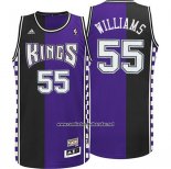 Camiseta Sacramento Kings Jason Williams #55 Retro Violeta Negro