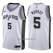 Camiseta San Antonio Spurs Dejounte Murray #5 Swingman Association 2017-18 Blanco