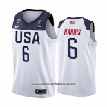 Camiseta USA Joe Harris #6 2019 FIBA Basketball World Cup Blanco
