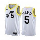 Camiseta Utah Jazz Malik Beasley #5 Association 2022-23 Blanco