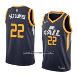 Camiseta Utah Jazz Thabo Sefolosha #22 Icon 2018 Azul