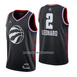 Camiseta All Star 2019 Toronto Raptors Kawhi Leonard #2 Negro