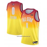 Camiseta All Star 2023 Boston Celtics Jayson Tatum #0 Naranja