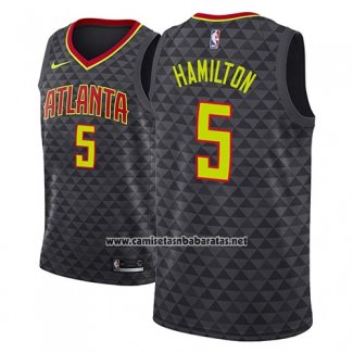 Camiseta Atlanta Hawks Daniel Hamilton #5 Icon 2018 Negro