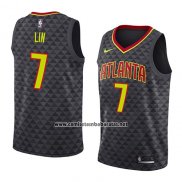 Camiseta Atlanta Hawks Jeremy Lin #7 Icon 2018 Negro