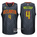 Camiseta Atlanta Hawks Paul Millsap #4 Negro
