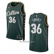 Camiseta Boston Celtics Marcus Smart #36 Ciudad 2022-23 Verde