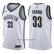 Camiseta Brooklyn Nets Allen Crabbe #33 Association 2017-18 Blanco