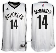 Camiseta Brooklyn Nets KJ McDaniels #14 Blanco