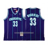 Camiseta Charlotte Hornets Alonzo Mourning #33 Retro Violeta