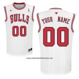 Camiseta Chicago Bulls Adidas Personalizada Blanco