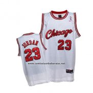 Camiseta Chicago Bulls Michael Jordan #23 Retro 1984-85 Blanco