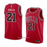 Camiseta Chicago Bulls Noah Vonleh #21 Icon 2018 Rojo