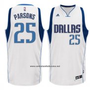Camiseta Dallas Mavericks Chandler Parsons #25 Blanco