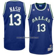 Camiseta Dallas Mavericks Steve Nash #13 Retro Azul