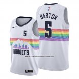 Camiseta Denver Nuggets Will Barton #5 Ciudad Edition Blanco