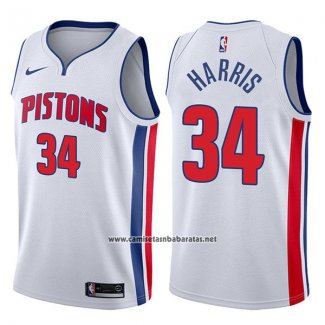 Camiseta Detroit Pistons Tobias Harris #34 Association 2017-18 Blanco