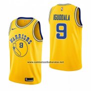Camiseta Golden State Warriors Andre Iguodala #9 Hardwood Classic 2018-19 Amarillo