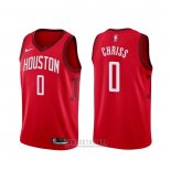 Camiseta Houston Rockets Marquese Chriss #0 Earned Rojo