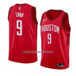 Camiseta Houston Rockets Zhou #9 Qi Earned 2018-19 Rojo