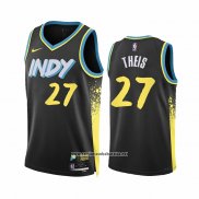 Camiseta Indiana Pacers Daniel Theis #27 Ciudad 2023-24 Negro