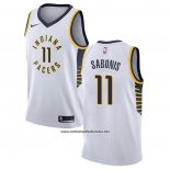 Camiseta Indiana Pacers Domantas Sabonis #11 Association Blanco