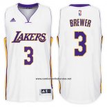 Camiseta Los Angeles Lakers Corey Brewer #3 Alternate 2017-18 Blanco