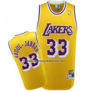 Camiseta Los Angeles Lakers Kareem Abdul-Jabbar #33 Retro Amarillo
