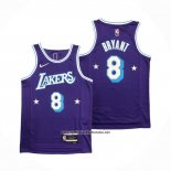 Camiseta Los Angeles Lakers Kobe Bryant #8 Ciudad Edition 2021-22 Violeta