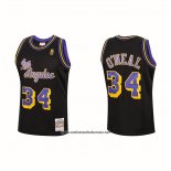 Camiseta Los Angeles Lakers Shaquille O'neal #34 Mitchell & Ness 1996-97 Negro