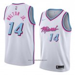 Camiseta Miami Heat Derrick Walton Jr. #14 Ciudad 2018 Blanco