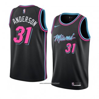 Camiseta Miami Heat Ryan Anderson #31 Ciudad 2018-19 Negro