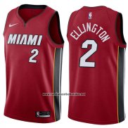Camiseta Miami Heat Wayne Ellington #2 Statement 2017-18 Rojo