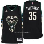 Camiseta Milwaukee Bucks Mirza Teletovic #35 Negro