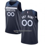 Camiseta Minnesota Timberwolves Nike Personalizada 17-18 Azul