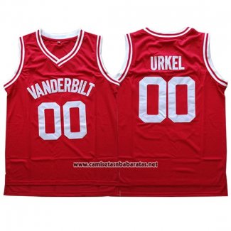 Camiseta NCAA Vanderbilt Steve Urkel #00 Rojo