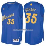 Camiseta Navidad 2016 Golden State Warriors Kevin Durant #35 Azul