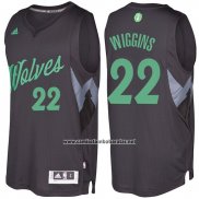 Camiseta Navidad 2016 Minnesota Timberwolves Andrew Wiggins #22 Negro