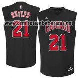 Camiseta Negro Moda Chicago Bulls Jimmy Butler #21 Negro