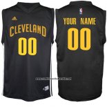 Camiseta Negro Moda Cleveland Cavaliers Adidas Personalizada Negro