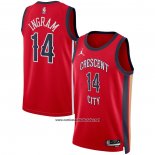 Camiseta New Orleans Pelicans Brandon Ingram #14 Statement 2023-24 Rojo