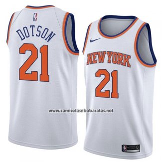 Camiseta New York Knicks Damyean Dotson #21 Association 2018 Blanco