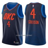 Camiseta Oklahoma City Thunder Nick Collison #4 Statement 2017-18 Azul