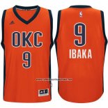 Camiseta Oklahoma City Thunder Serge Ibaka #9 Naranja